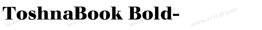 ToshnaBook Bold字体转换